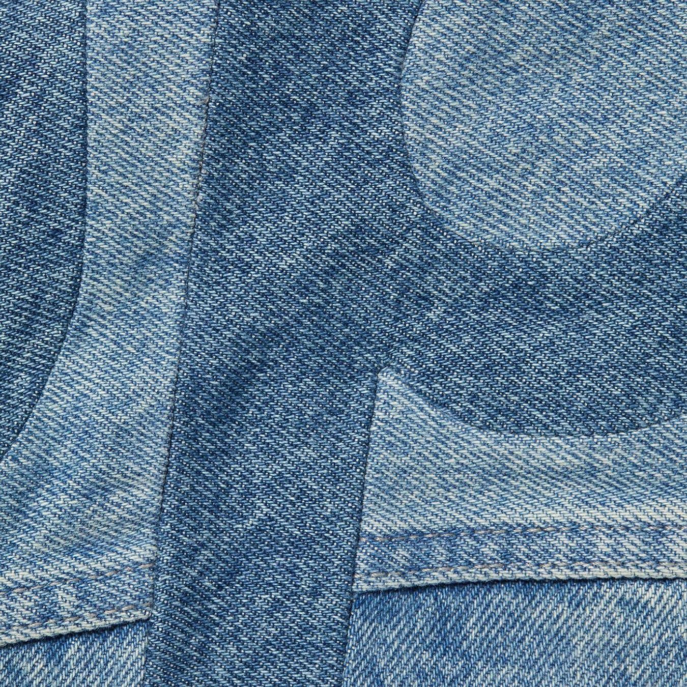Inset Logo Denim Trucker Jacket view 6